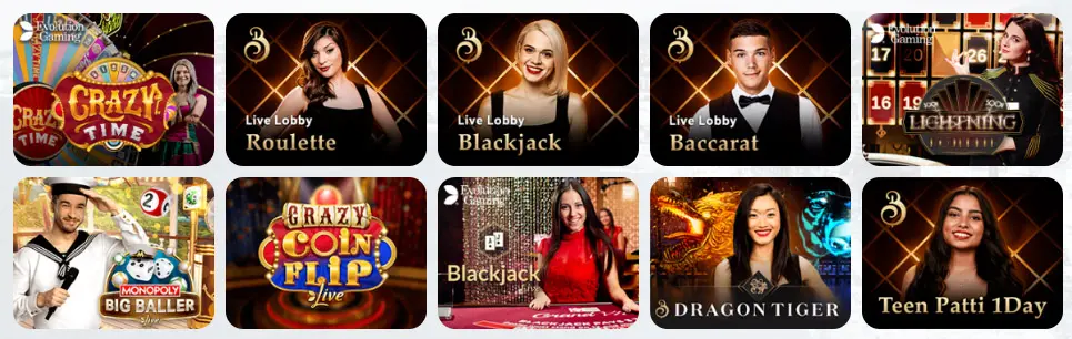 Giochi da casinò dal vivo BETX CASINO