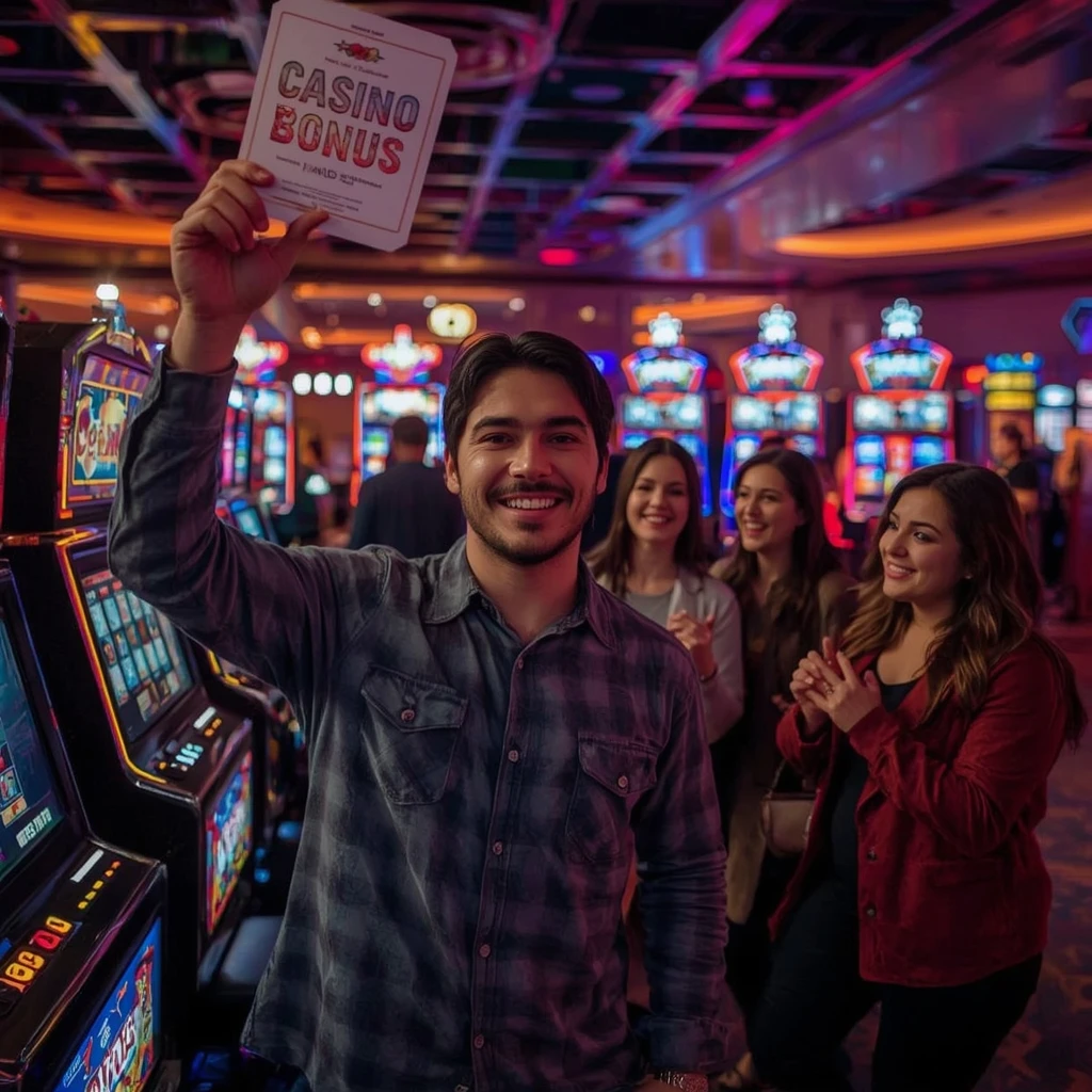 una persona con un bonus del casinò BETX CASINO